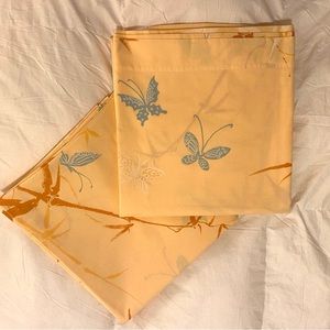vintage 1976 pair Springmaid Wondercale “Kabuki” twin flat sheets (2)